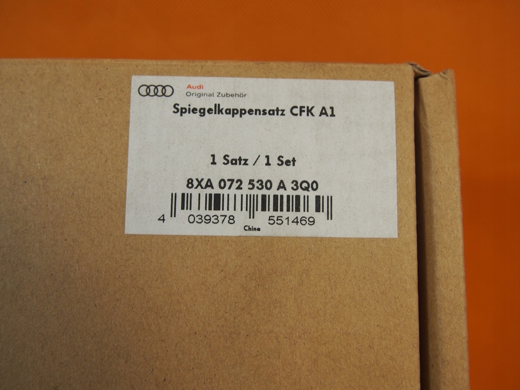 фото №11, Audi a1 8x накладки дзеркал карбон nowe оригінал 8xa072530a 3q0