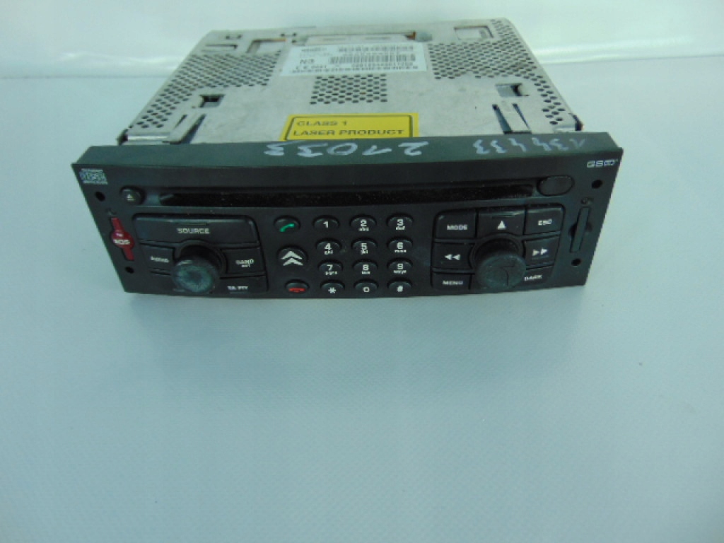 фото №1, Citroen c4 i 2004r. радио 96559845xt