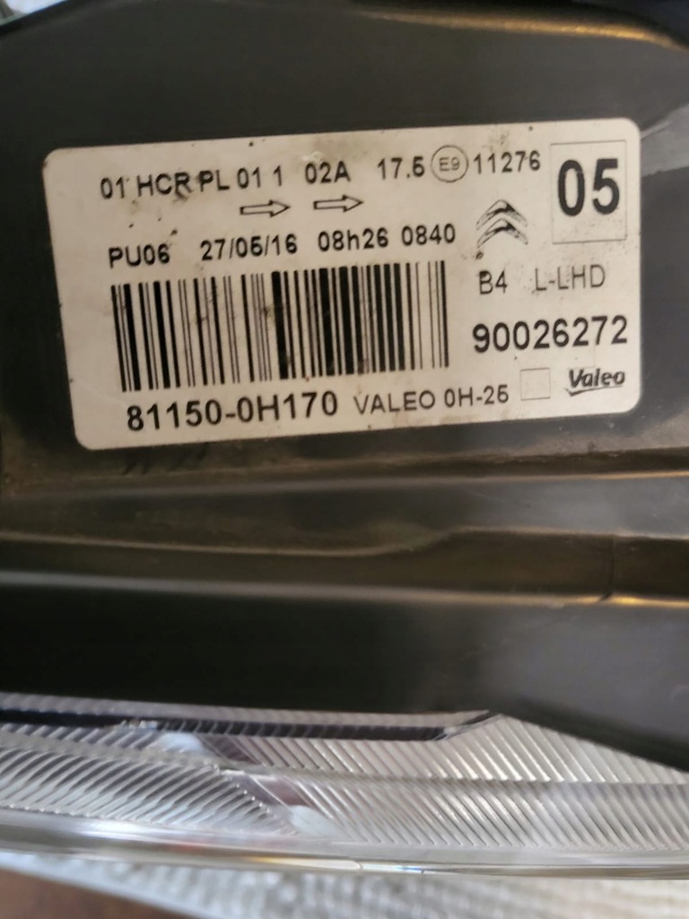 фото №11, Citroen c1 ii 14- лампа ліва оригінальна