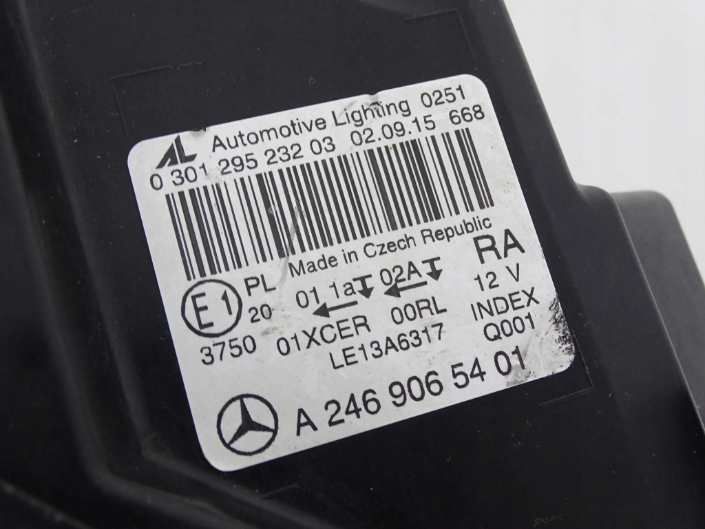 фото №8, Лампа перед передняя правая mercedes b-klasa 246 a246 w246 lift