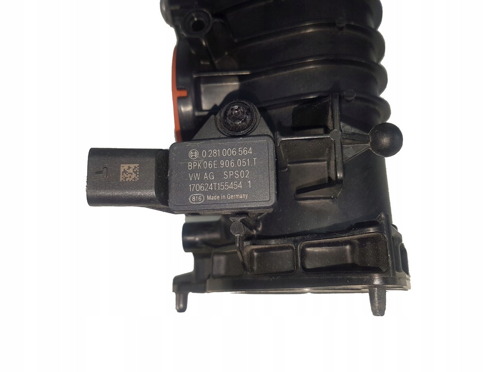 фото №6, Audi vw труба воздуха оригинальный номер 059145762ar + датчик!