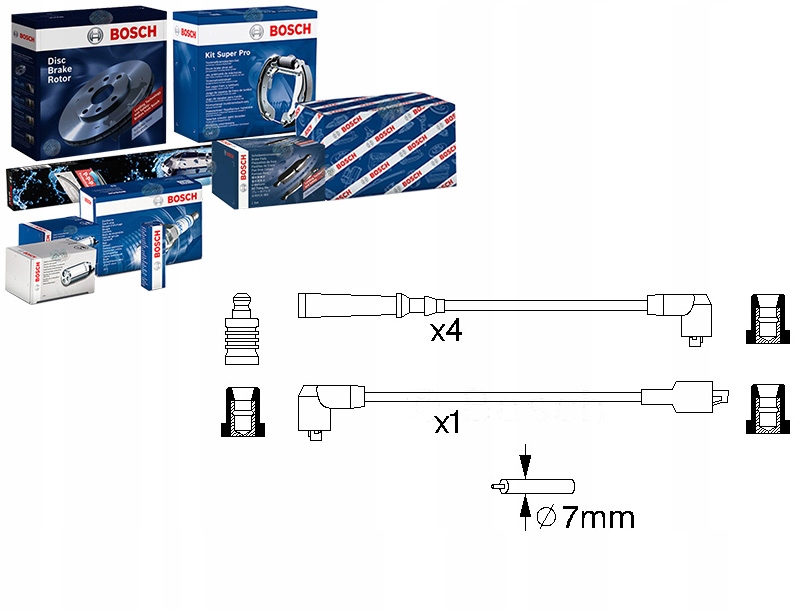 фото №1, Провода зажигания bosch 2245036a25 300890894 zef8