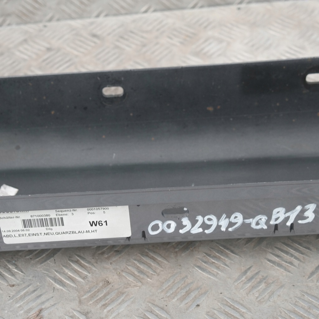 фото №9, Bmw e87 накладка поріг лівий quarzblau a18