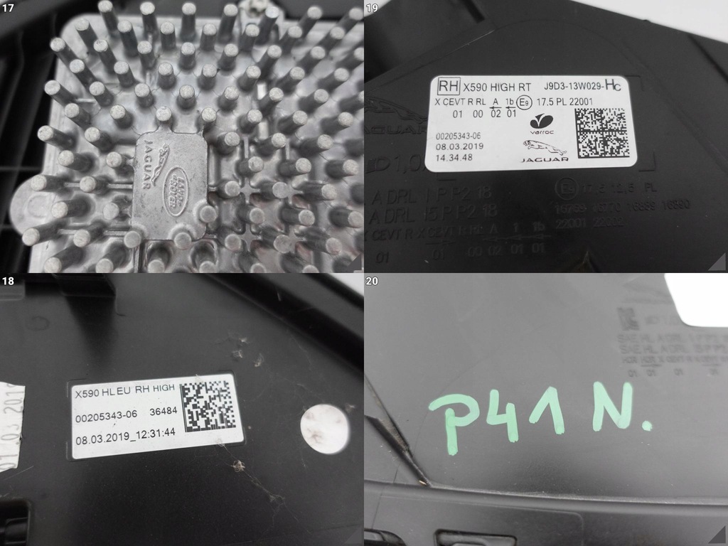 фото №12, Jaguar i-pace x590 18- high full led лампа права перед europa +модуль