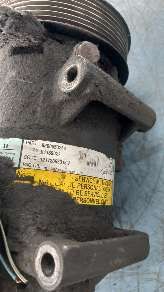 фото №3, Компресор кондиціонера renault megane 1.9dci