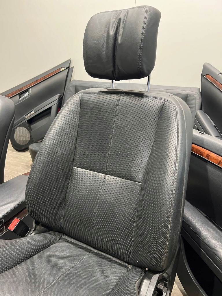 фото №6, Mercedes s w221 сиденья заднее сиденье обшивки вентиляция