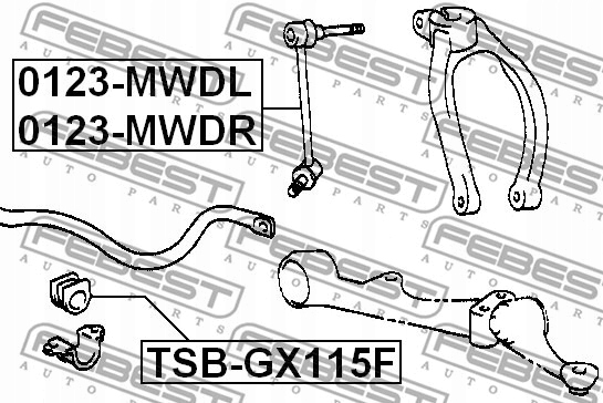 фото №7, Втулка стабілізатора передній wycofany
