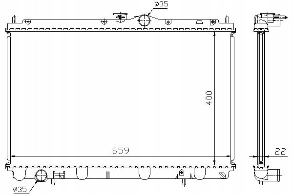 фото №1, Радіатор двигуна mitsubishi carisma space star 1.