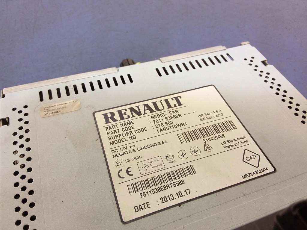 фото №2, Renault clio iv радио навигация 281153868r