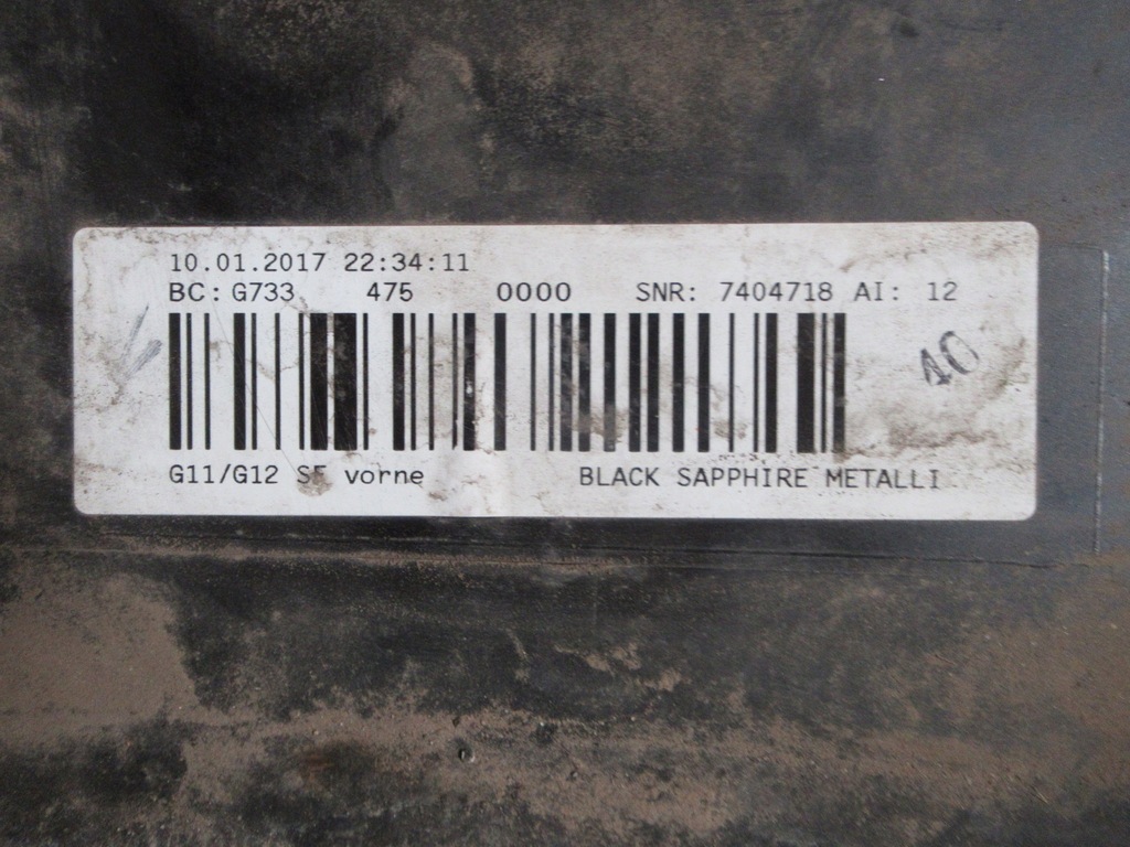 фото №7, Bmw g11 g12 бампер перед передній 4 pdc 475 blacksapphire