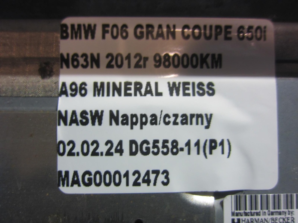 фото №11, Bmw f10 f06 f12 f13 f01 модуль зчитувач навігації cic 9293397 65129293397