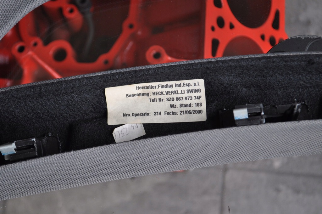 фото №8, Audi a2 оббивка кришки задня накладка swing