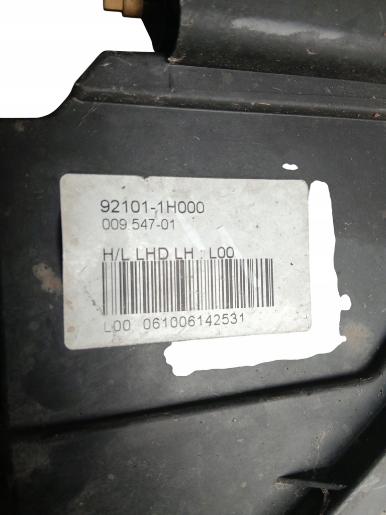 фото №9, Фара левый перед лампа левая передняя левая kia ceed i 06-09 921011h000