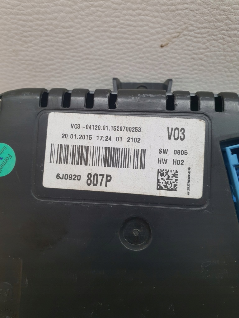 фото №7, Seat ibiza 6j 12-17 счетчик приборы 6j0920807p