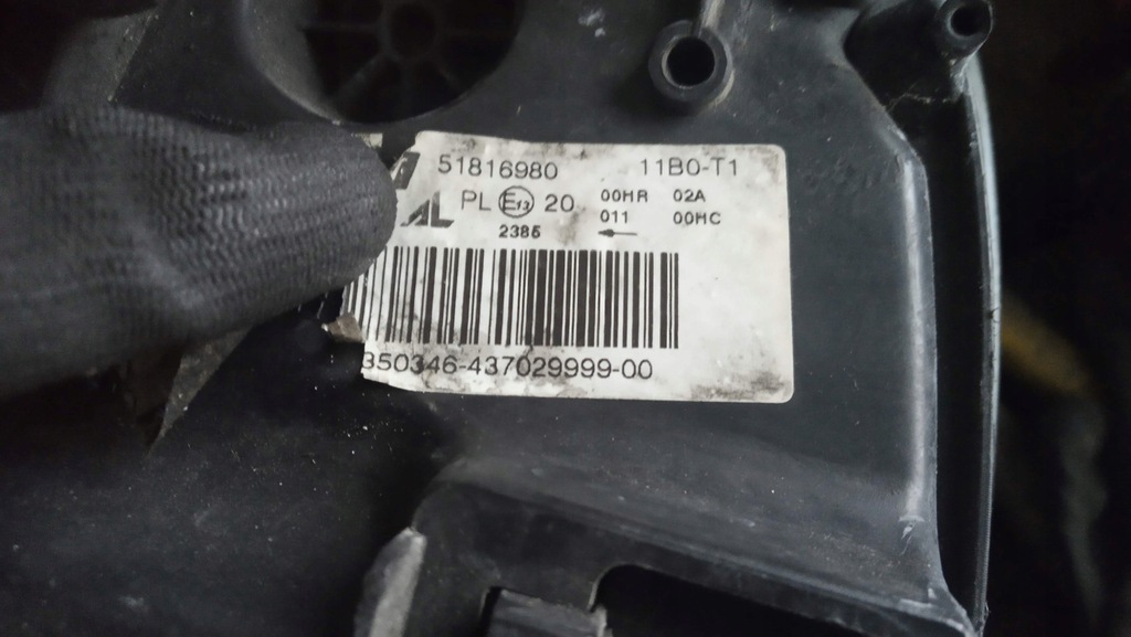 фото №9, Лампа правая передняя правый перед 51816980 fiat croma ii 07-10 lift europa