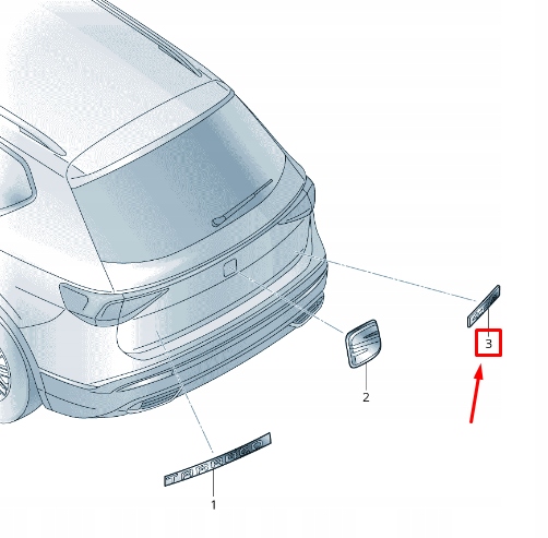 фото №2, Seat tarraco kn rear trunk lid emblem 5f9853691pwf