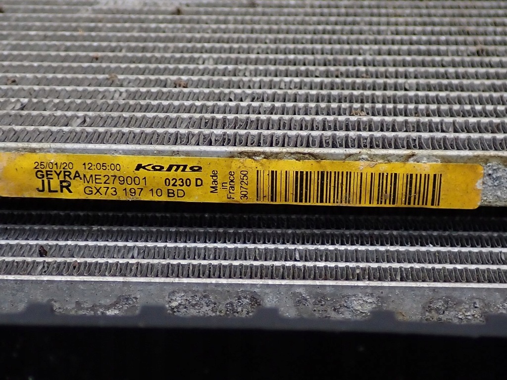 фото №13, Комплект радіатор wody кондиціонер вентилятор jaguar f-pace 2.0d 132kw 20r