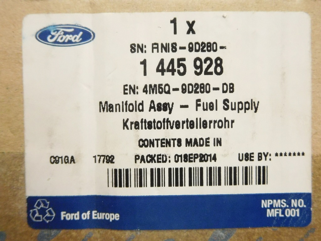 Датчик давления топлива focus transit 1445928 с Разборки