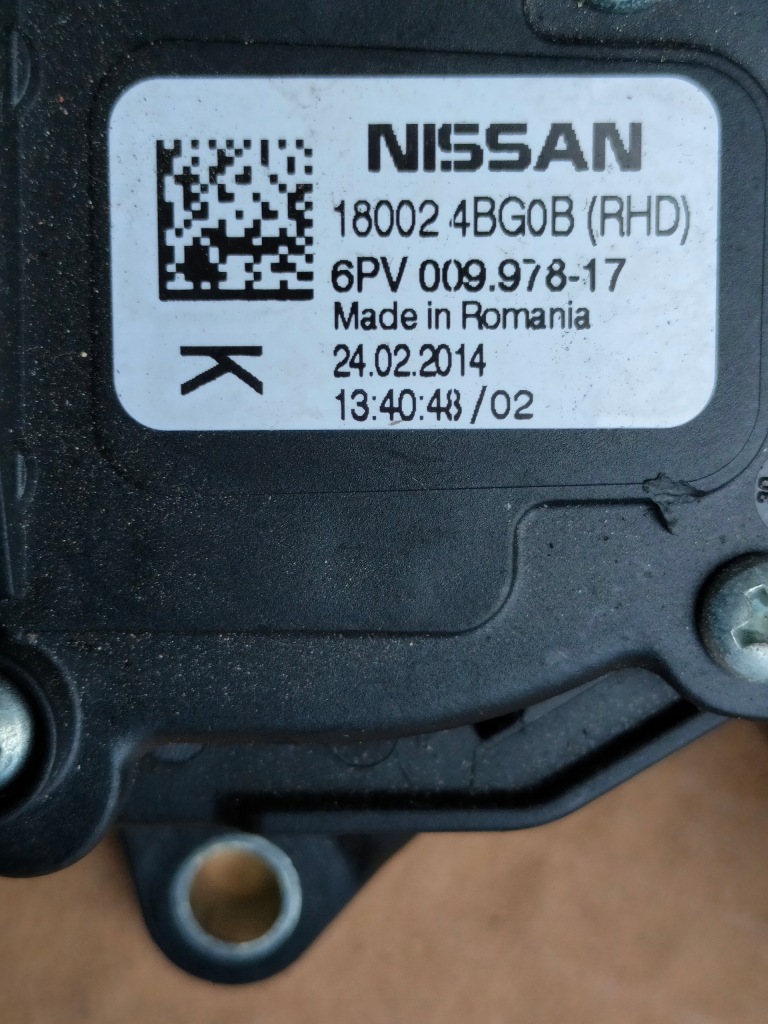 фото №4, Nissan qashqai ii j11 педаль газа потенциометр