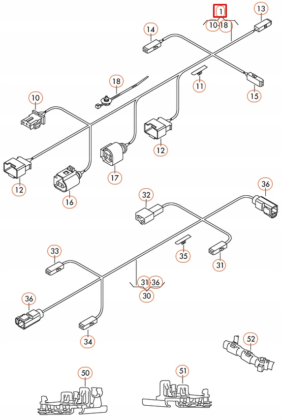 фото №9, Новый volkswagen жгут трубопровод крышки задний 3c8971182g 2015 оригинал