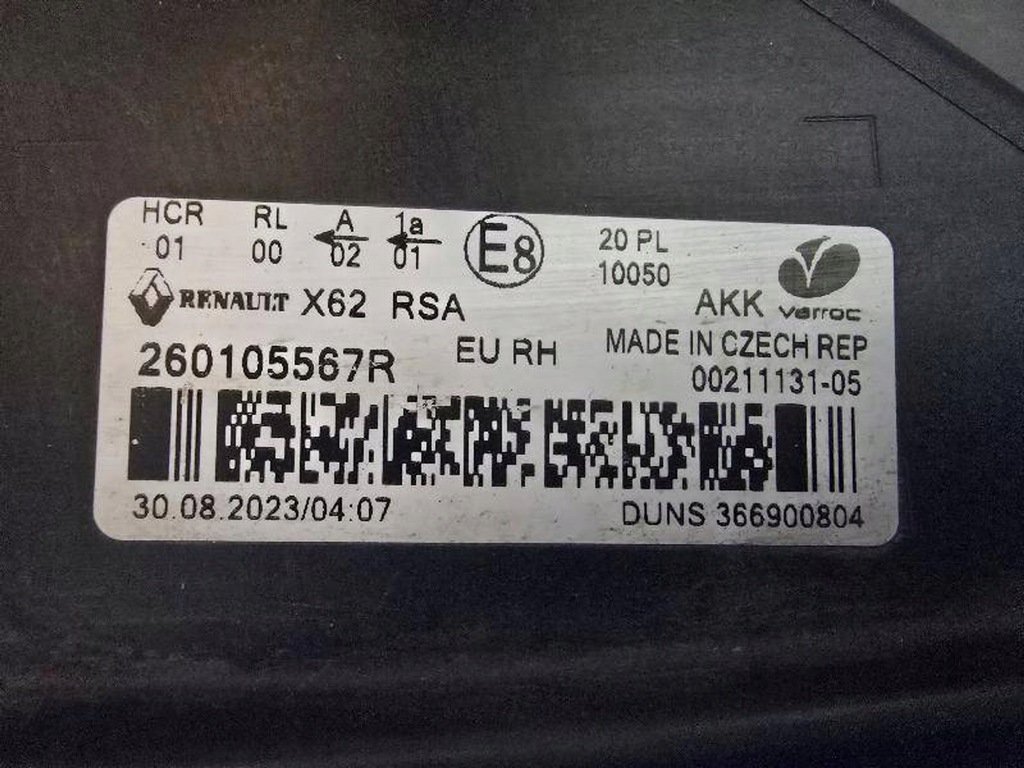 фото №14, Renault master iii iv led 260105567r лампа передняя перед правая комплектная