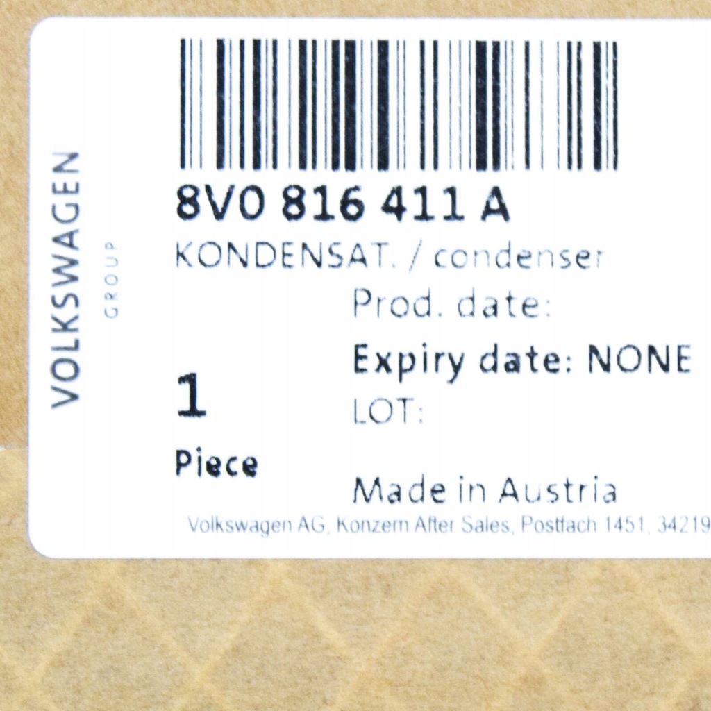 фото №9, Audi a3 rs3 8v a/c конденсатор радиатор with жидкость бачок 8v0816411a