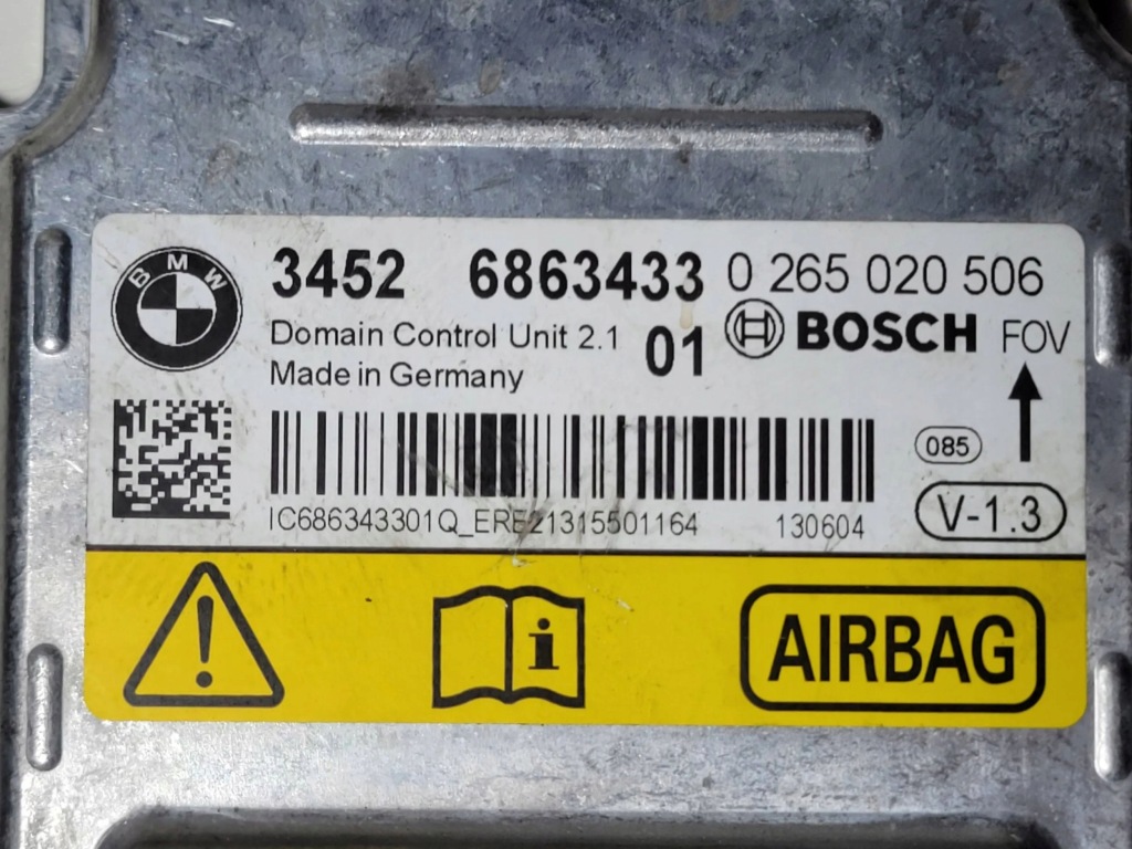 Bmw 3 f30 f35 f31 2013 модуль подушок повітряних Недорого