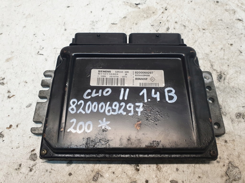 фото №1, Блок керування бортовий комп'ютер двигуна renault clio ii 1.4 бензин 8200069297