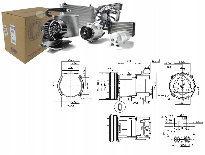 фото №1, Nissens компрессор кондиционера ford maverick monde