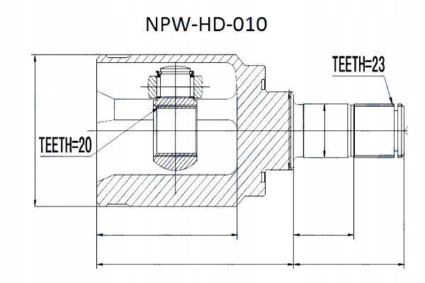 фото №5, Шарнір внутрішній honda cr-v rd 01- re 07- crosstour 10- задній nty