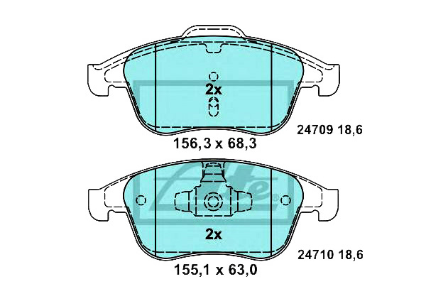 фото №6, Ate гальмівні колодки ham. renault p. clio/laguna/megane/scenic 07- керамічний
