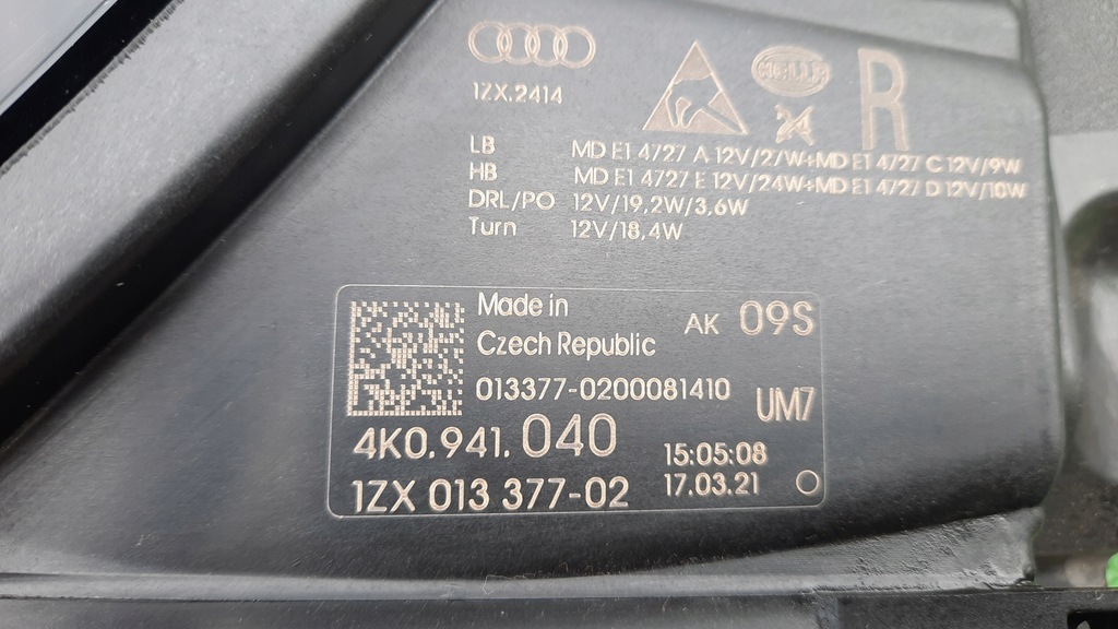 фото №6, Audi a6 c8 4k0 full led лампа передня kpl