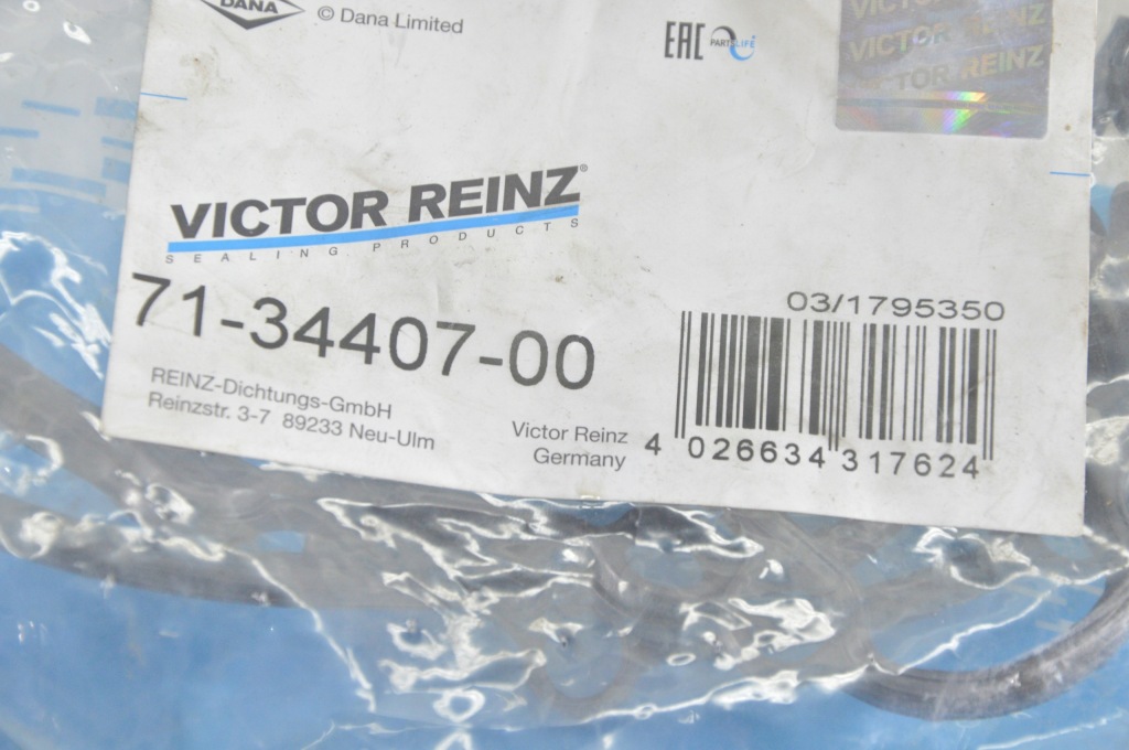 Прокладка картера масляный victor reinz 71-34407-00 4026634317624 Цена