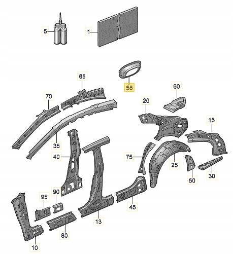 фото №1, Passat cc усилитель крышка топлива оригинальный номер 3c8809934