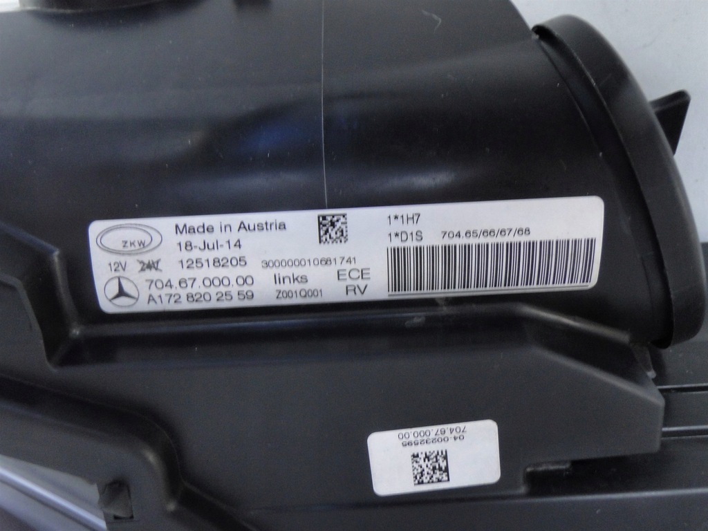 фото №12, Mercedes slk r172 172 лампа левая ксенон ксенон