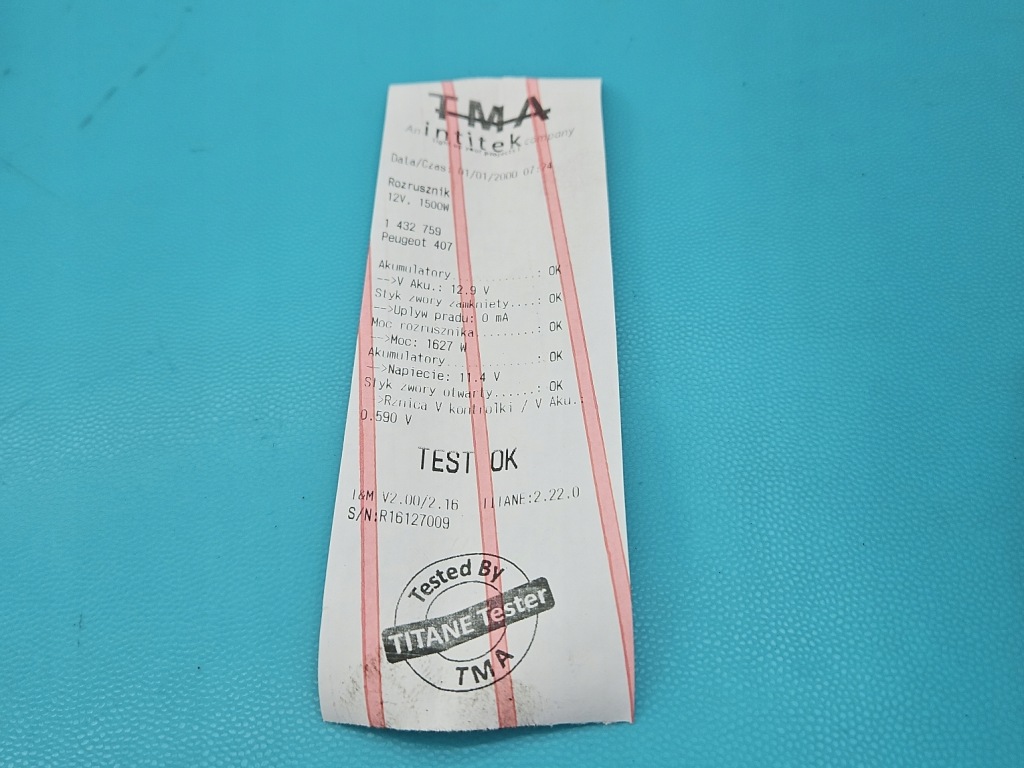 фото №6, Test стартер peugeot 407 2.0 16v 9656299480 m000t86081