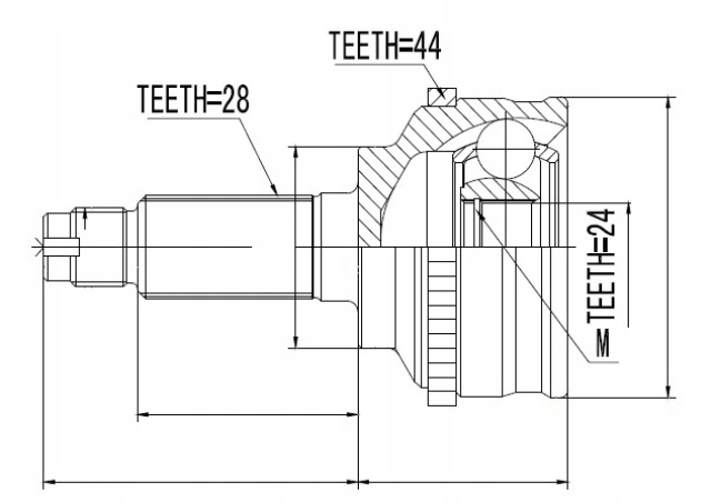фото №2, Npz-mz-028 nty шарнир наружный mazda tribute 00-, ford escape, ford mave