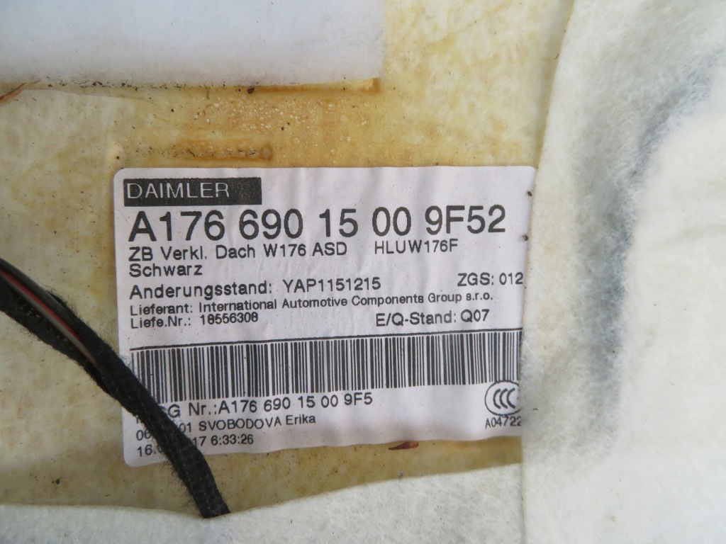 фото №13, Стеля панорама mercedes w176 amg a klasa 17r