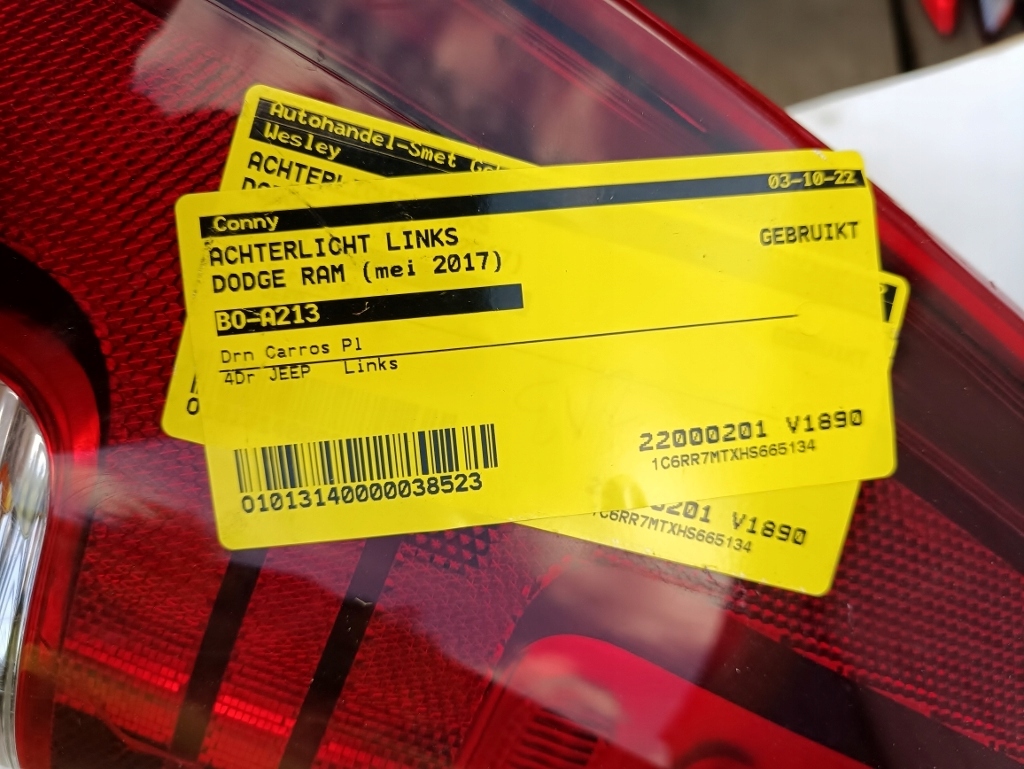 фото №5, Dodge ram 13-18 лампа задняя левая led тонированная