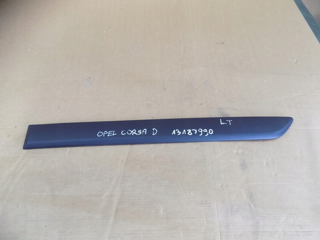фото №1, Молдинг дверь левый задняя левая задняя opel corsa d 5d 13187990 оригинал