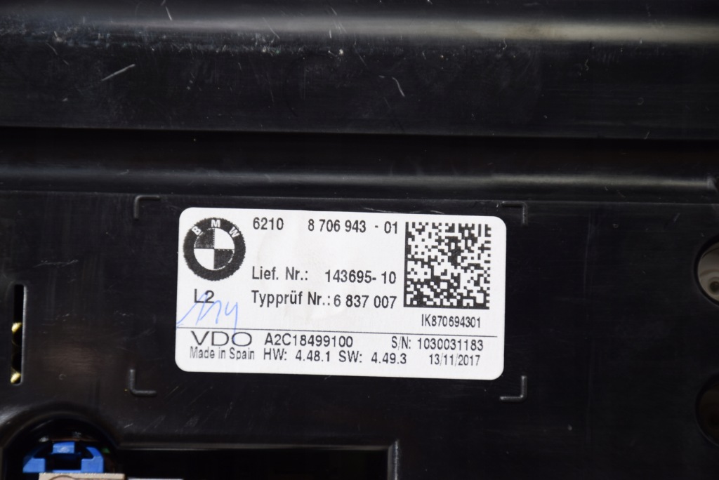 фото №12, Bmw f45 f46 f39 f48 счетчик приборы бензин europa ece hud head-up 10544km