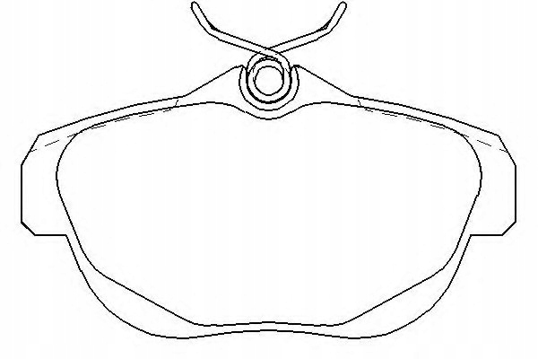 фото №1, Тормозные колодки тормозной. citroen c6 05- задняя