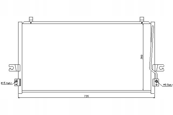 фото №1, Nissens 94297 конденсатор, кондиционер