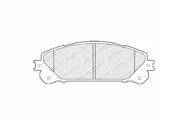 фото №2, Delphi гальмівні колодки гальмівні lexus es nx rx toyota camr