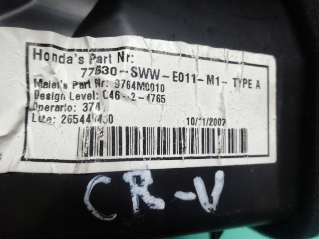 фото №6, Honda cr-v iii 08r решітка обдув ліва 77630-swa 77630-sww-e011-m1