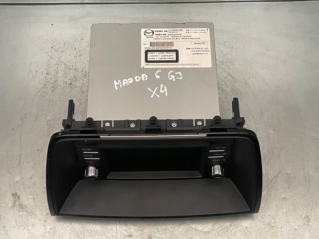 фото №5, Mazda 6 gj 2012- навигация cd радио радиопроигрыватель cv-vm42f4jma