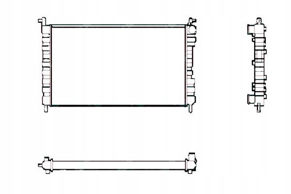 фото №1, Радиатор fiat albea palio 1,2 1,4 96- nrf