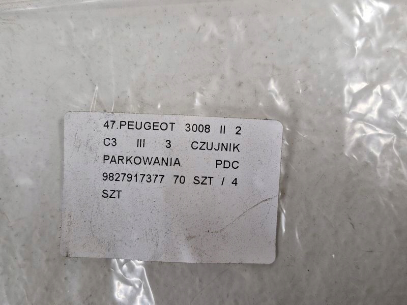 Peugeot 3008 ii 2 c3 iii 3 датчик паркування pdc 9827917377 Київ