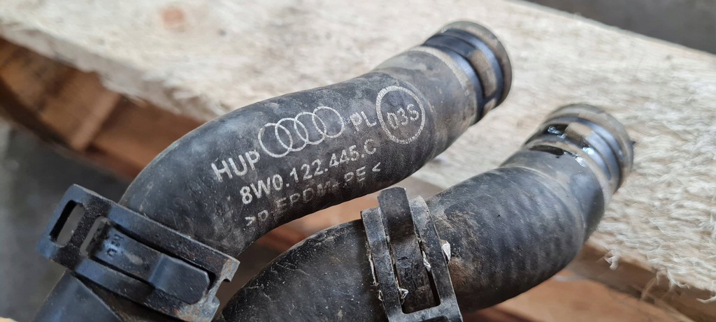 фото №10, A4 b9 8w шланг wąż труба wody 8w0121400b 2.0 tfsi a5 8w