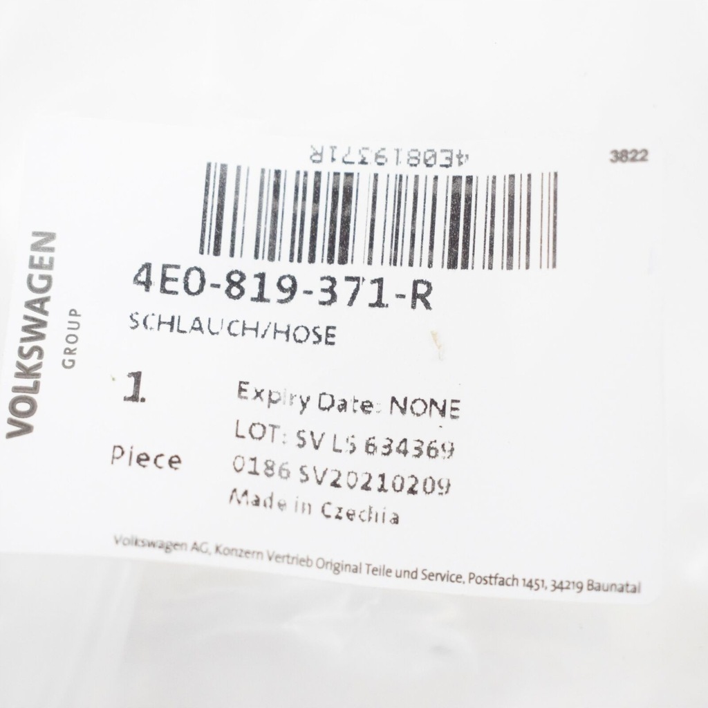 фото №6, Wąż обігрівальний vag do audi a8 s8 quattro 2003 2010 оригінальний 4e0819371r